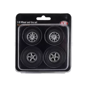 Acmemodels - Drag Wheel & Tire Set (1 set of 4 rims & Tires)