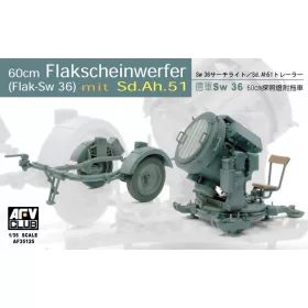 Afv-Club - Sw-36 60cm Searchlight with SD.AH.51 Trailer