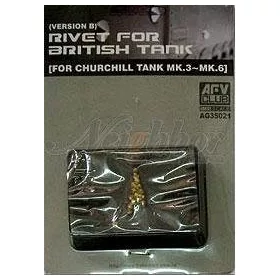 AFV-Club - Rivets for british Tank Churchill Mk.3-6 (B Type)
