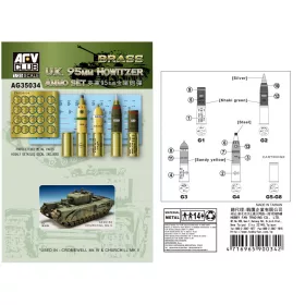 Afv-Club - U.K. 95 mm Howitzer Ammo Set