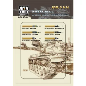 Afv-Club - M68/L7 105mm Ammunition Model kit