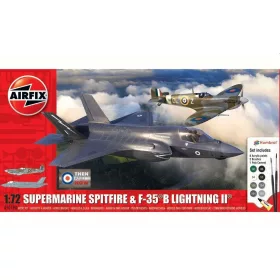 Airfix -  Then and Now  Spitfire Mk.Vc   F-35B Lightning II