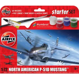 Airfix - Starter Set - North American P-51D Mustang