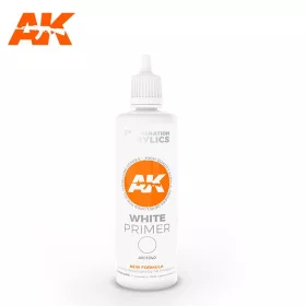   AK-Interactive - AK11240 White Primer (100 ml) - 3rd Generation Acrylic
