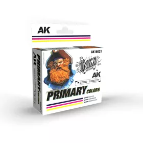   AK-Interactive - AK16021 PRIMARY COLORS (3 x 30 ml)   INK SET
