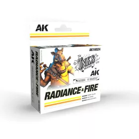AK-Interactive - Radiance   Fire - Set 3 Ref. (Inks)