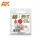 AK Interactive - Mix And Ready - Acrylics (6 Empty 17 ml Jars With Shaker Ball)