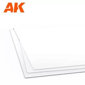   AK Interactive - 0.25mm thickness x 245 x 195mm - STYRENE SHEET