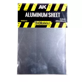 AK Interactive - Aluminum Sheet 200Um (Micrometer) 200X250Mm