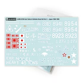   AMMO by MIG Jimenez - Axis Tanks&Vehicles Decal Set Vol. 2-Japan 1940-45