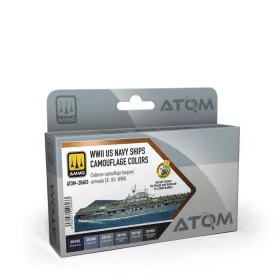   AMMO by MIG Jimenez - ATOM U.S. Navy Ships WWII Camouflage Colors Set