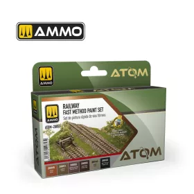 AMMO by MIG Jimenez - ATOM Railway Fast Method Paint Set
