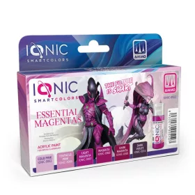   AMMO by MIG Jimenez - IONIC Essential Magentas Set - 6 Ionic Smart acrylic colors