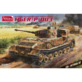   Amusing Hobby - 1:35 Sd.Kfz.181 Panzerkampfwagen Vi(P) W/Zimmerit Tiger P (003) (Full Interior Kit)