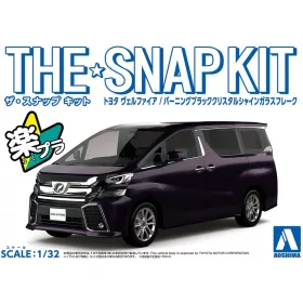 Aoshima - TOYOTA VELLFIRE BURNING BLACK CRYSTAL SHINE GLASS