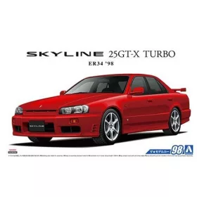 Aoshima - #098 NISSAN ER34 SKYLINE 25GT-X TURBO 1998