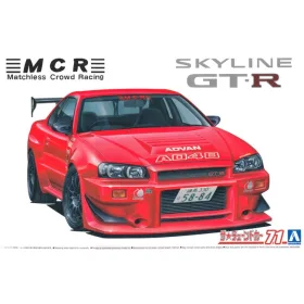 Aoshima - MCR NISSAN BNR34 SKYLINE GT-R '02