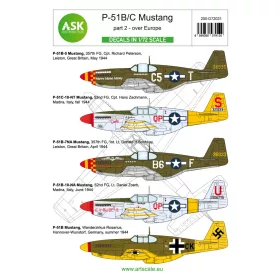   Art Scale - 1/72 P-51B/C Mustangs over Europe in foreign services