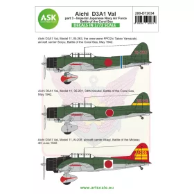   Art Scale - 1/72 Aichi D3A1 Val part 3 - Japanese Imperial Army Air Service, Battle of the Coral Sea