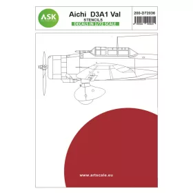 Art Scale - 1/72 Aichi D3A1 Val - Stencils