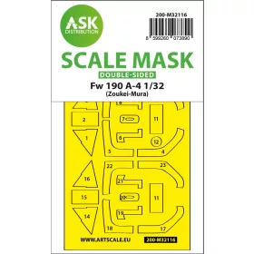  Art Scale - 1/32 Fw 190A-4 double-sided express fit mask for Zoukei-Mura