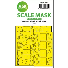   Art Scale - 1/48 MH-60L Black Hawk double-sided express fit mask for ICM