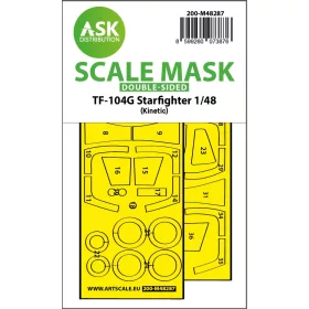   Art Scale - 1/48 TF-104G Starfighter double-sided express fit mask for Kinetic