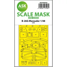   Art Scale - 1/48 B-26G Marauder one-sided express fit mask for ICM