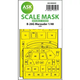   Art Scale - 1/48 B-26G Marauder double-sided express fit mask for ICM
