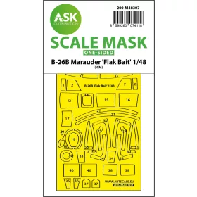   Art Scale - 1/48 B-26B Marauder "Flak Bait" one-sided express fit mask for ICM
