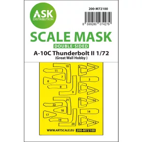   Art Scale - 1/72 A-10C Thunderbolt II double-sided fit express mask for GWH