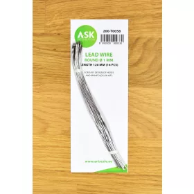 Art Scale - Lead Wire - Round   1 mm x 120 mm (14 pcs)