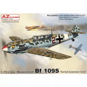 AZ Model - 1/72 Bf 109S  Kampf-Zweisitzer Emil