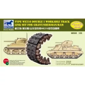 Bronco Models - Sherman Double I Workable Track Link Set
