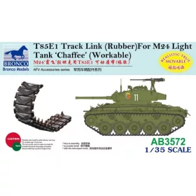   Bronco Models - T85E1 Track Link (Rubber Type) For M24 Light Tank Chaffee (Workable