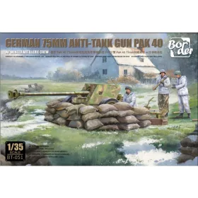 Border Model - German 7,5cm Pak40 AT gun