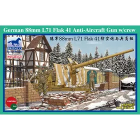   Bronco Models - German 88mm L71 Flak 41 Anti-Aircraft Gun w/Crew