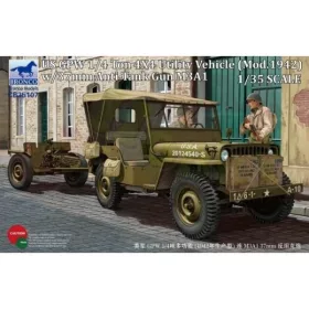   Bronco Models - US GPW 4x4 Light Utility Truck w/37mm Anti-Tank Gun M3A1
