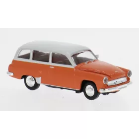 Brekina - Wartburg 311 Kombi dunkelorange/hellgrau 1959