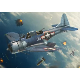   Brengun - 1/144 SBD-5 Dauntless  Pacific theatre  Plastic injection kit