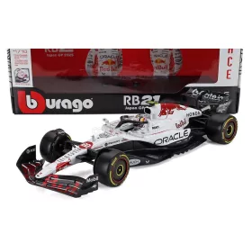   Burago - Red Bull F1 RB21 Team Oracle Racing #22 Yuki Tsunoda 12th Japan GP (Suzuka) Formula 1 2025 - with driver figure - Bburago