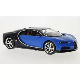 Burago - Bugatti Chiron, blau/dunkelblau, 1:18