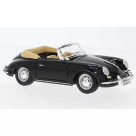 Burago - Porsche 356 B Cabriolet, schwarz, 1961, 1:24