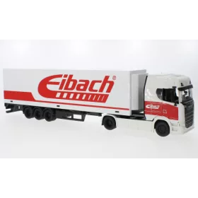 Burago - Scania S730 Highline  weiss/rot  Eibach  1:43