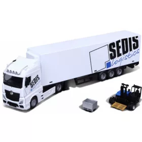 Burago - Mercedes Actros  weiss/Dekor  Sedis Logistics  1:43