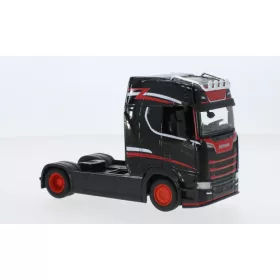 Burago - Scania S730 Highline, schwarz/rot, 1:43