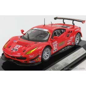   Burago - Ferrari 488 Gte 3.9L Turbo V8 Team Risi Competizione N 62 24H Daytona 2017 T.Vilander - G.Fisichella - J.Calado Red