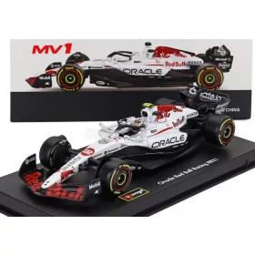   Burago - Red Bull F1 RB21 Team Oracle Racing #22 Yuki Tsunoda 12th Japan GP (Suzuka) Formula 1 2025 - with pilot and showcase - Bburago