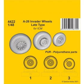 CMK - A-26 Invader Wheels Late Type / for ICM kit