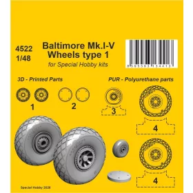 CMK - Baltimore Mk.I-V Wheels for Special Hobby